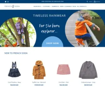 Frenchsoda.com.au(Children's Raincoats & Gumboots) Screenshot