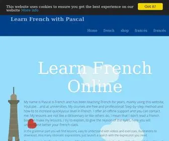 Frenchspanishonline.com(Learn French online with Pascal) Screenshot