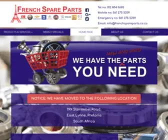 Frenchspareparts.co.za(French Spare Parts) Screenshot