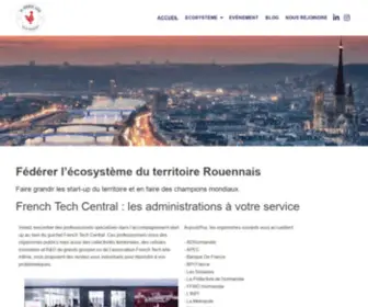 Frenchtechrouen.com(Page d'accueil) Screenshot