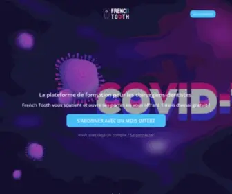 Frenchtooth.fr(Formations dentaires vidéo pour chirurgiens) Screenshot