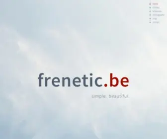 Frenetic.be(Simple and beautiful web design) Screenshot