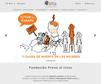 Frenoalictus.org(Fundación Freno al ICTUS) Screenshot