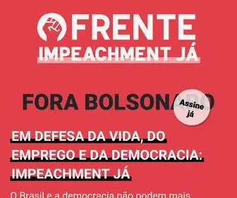 Frenteforabolsonaro.com(Frente Fora Bolsonaro) Screenshot