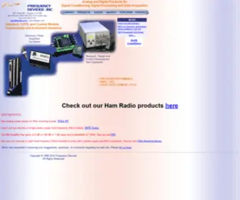 FreqDev.com(Frequency Devices) Screenshot