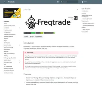 FreqTrade.io(Freqtrade) Screenshot