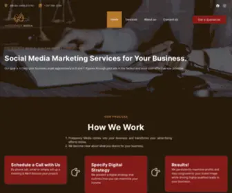 Frequencymedias.com(Digital Marketing Services) Screenshot