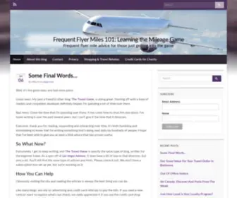 Frequentflyermiles101.com(Frequent Flyer Miles 101) Screenshot