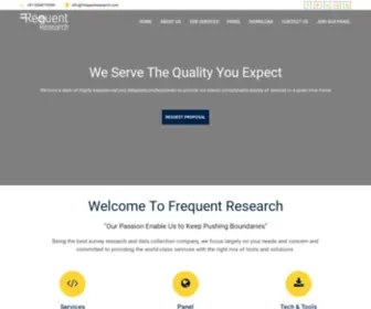Frequentresearch.com(Market Research Company) Screenshot