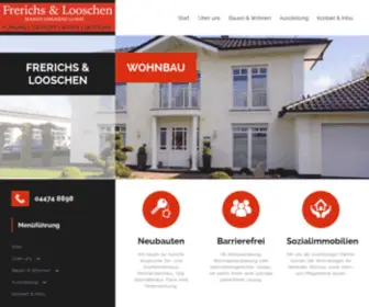 Frerichs-Looschen.de(Bauunternehmen Massiv) Screenshot