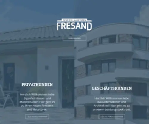 Fresand.de(Fenster und Haustüren vom Profi in Norddeutschland) Screenshot