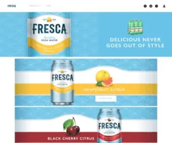 Fresca.com(Sparkling Flavored Soda) Screenshot
