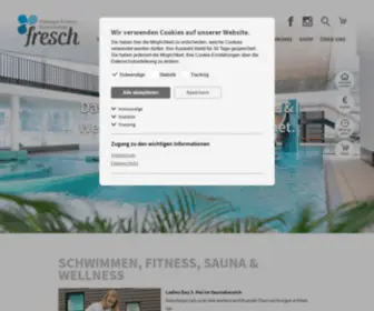 Fresch-Freising.de(Schwimmen, Sauna, Wellness) Screenshot