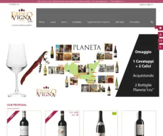 Frescodivigna.com(Vendita vini italiani e prodotti tipici siciliani) Screenshot