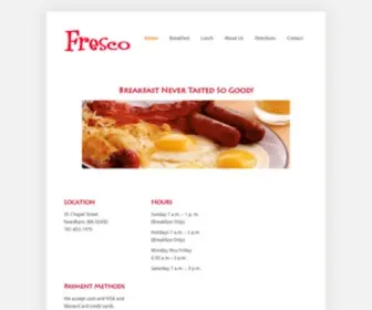 Fresconeedham.com(Breakfast and Lunch) Screenshot