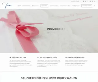 Frese.de(Druckerei für Hochzeitskarten in Düsseldorf) Screenshot