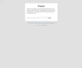 Fresent.com(Home) Screenshot