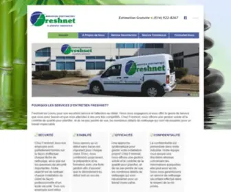 Fresh-Net.ca(Entretien Menager Residentiel & Commercial) Screenshot