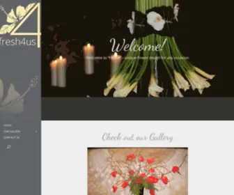 Fresh4US.com(A Flower Boutique that Specializes in Unique and Contemporary Design) Screenshot