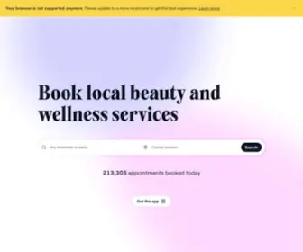 Fresha.com(Instantly book salons and spas nearby) Screenshot