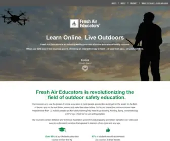 Freshaireducators.com(Live Outdoors®) Screenshot