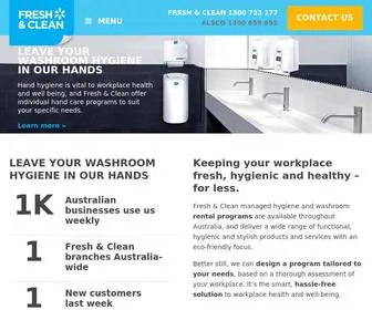 Freshandclean.net.au(Premier Australian Washroom Services) Screenshot