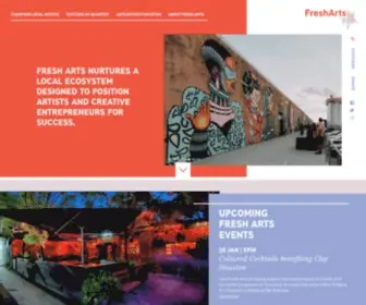 Fresharts.org(Fresh Arts Houston) Screenshot