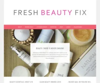 Freshbeautyfix.com(Sustainable beauty blog) Screenshot