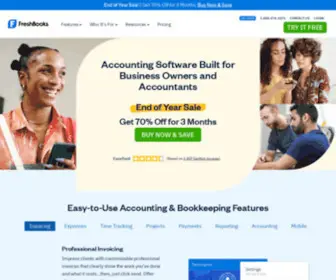 Freshbooks.com(Invoice and Accounting Software for Small Businesses) Screenshot