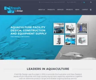 Freshbydesign.com.au(Aquaculture Products) Screenshot