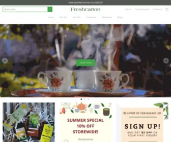 Freshcarton.com(Buy Premium Quality loose Leaf tea Online) Screenshot