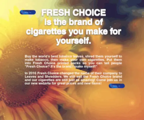 Freshchoicetobacco.com(Home) Screenshot