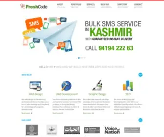 Freshcode.in(Best website design & development company from Srinagar Kashmir) Screenshot