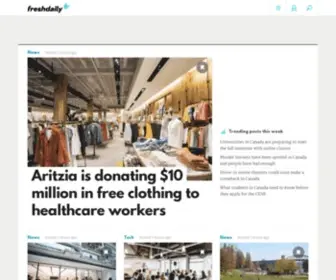 Freshdaily.ca(Canada) Screenshot