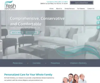 Freshdentistrytexas.com(Fresh Dentistry) Screenshot