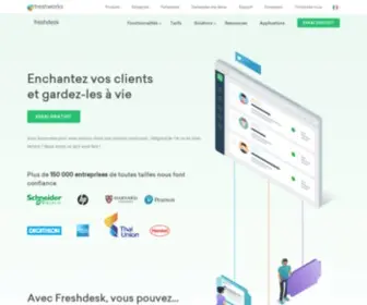 Freshdesk.fr(Logiciel de service client par Freshworks) Screenshot