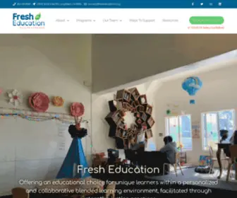 Fresheducation.org(Fresh Education) Screenshot