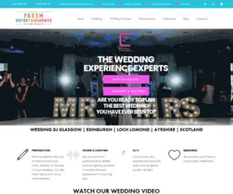 Freshentertainments.com(Wedding DJ Glasgow) Screenshot