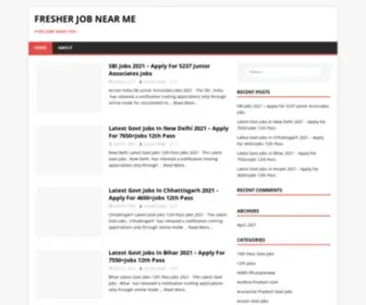 Fresherjobnearme.com(Fresher Job Near Me) Screenshot