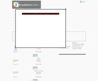 Fresherscafe.com(Freshers Job Updates) Screenshot