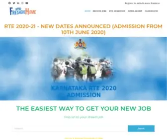 Freshershome.com(Freshers Job alerts 2021 Recruitment) Screenshot