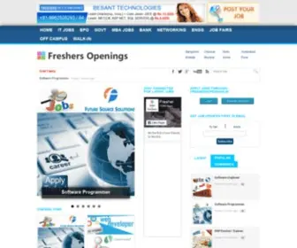 Freshersopenings.in(Freshers Openings) Screenshot