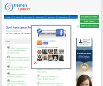 Freshersupdates.com(Freshers Updates) Screenshot