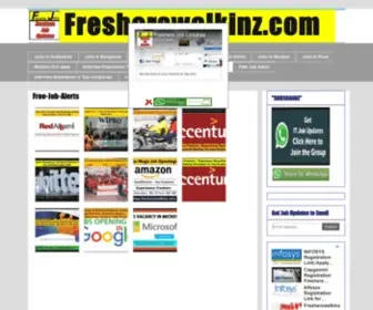 Fresherswalkinz.com(Free-Job-Alerts) Screenshot