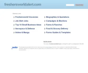 FreshersWorldalert.com(Freshers World Jobs in India) Screenshot