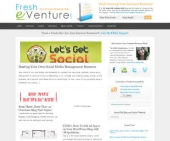 Fresheventure.com(Your Internet Business Blog) Screenshot