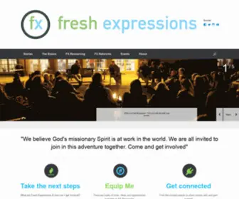 Freshexpressions.org.uk(Enabling Mission Shaped Networks) Screenshot