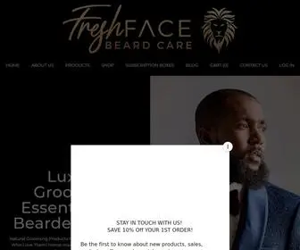 Freshfacebeardcare.com(Natural Grooming Products for Men) Screenshot