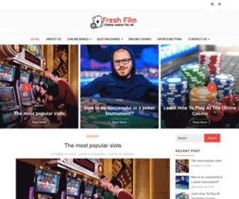 Freshfilm.net(The online gaming market offers infinite possibilities for growth. Being part of this growth) Screenshot