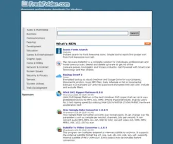 Freshfolder.com(Download freeware and shareware software) Screenshot